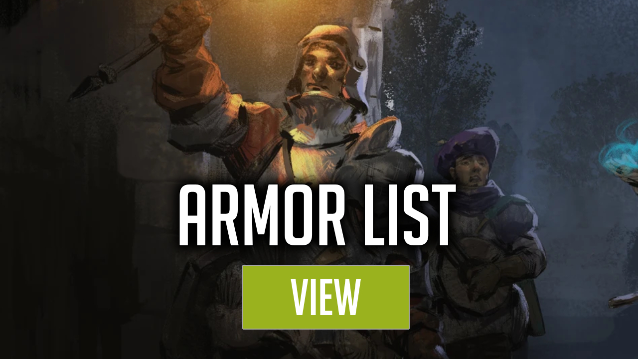 Armor List