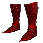 Plate Boots (Ruby Silver)