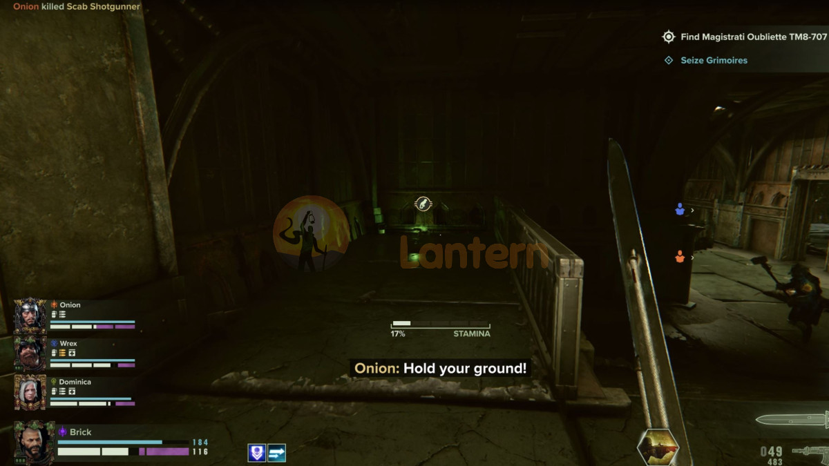 The Grimoire is located in the corner