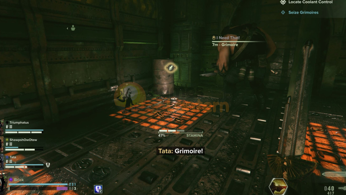 Grimoire can spawn behind the barrel