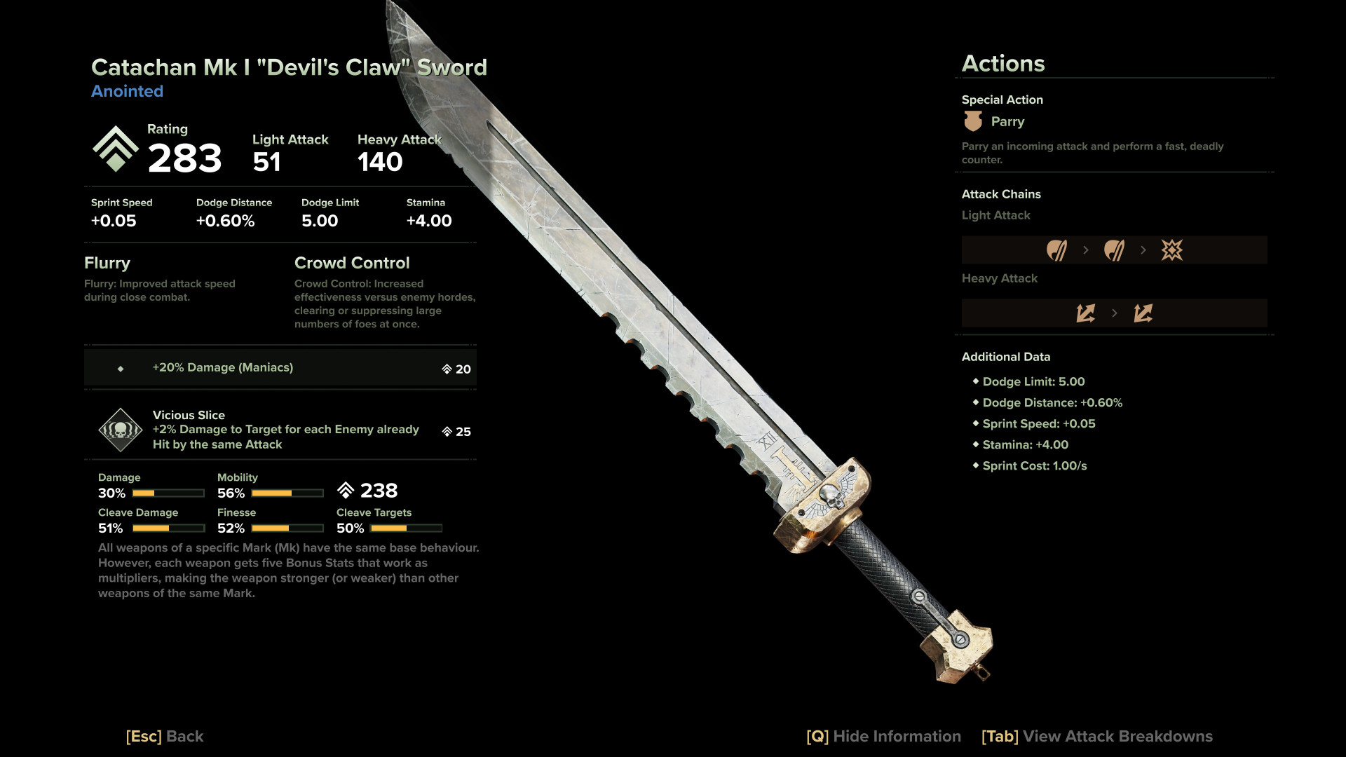 Catachan Mk I "Devil's Claw" Sword