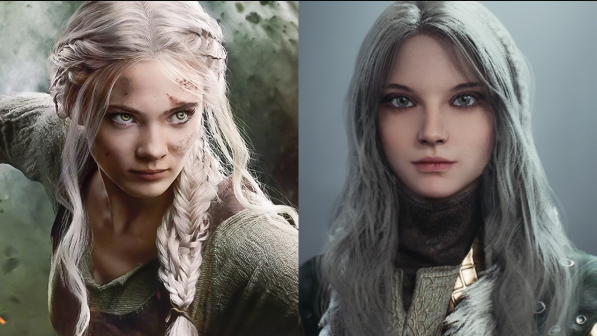 Ciri Character Face from Witcher Series
