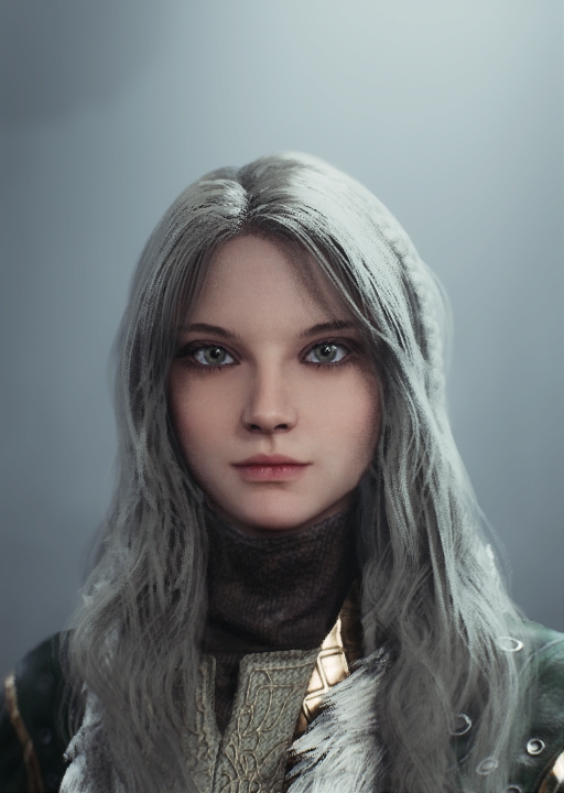 Ciri Character Face from Witcher Series