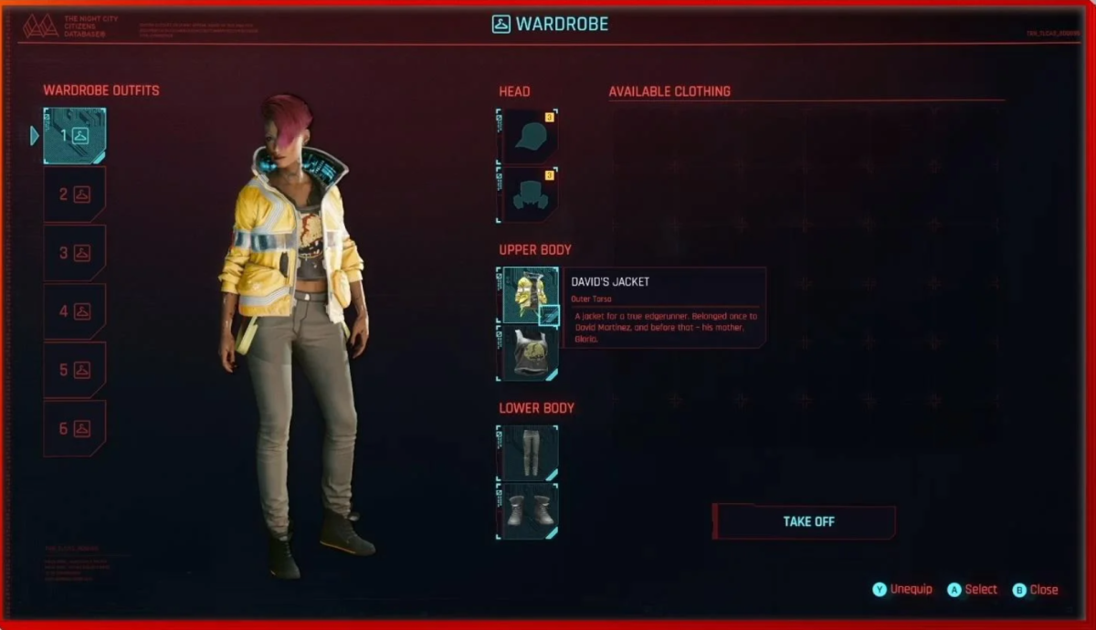 Transmog System in Cyberpunk 2077