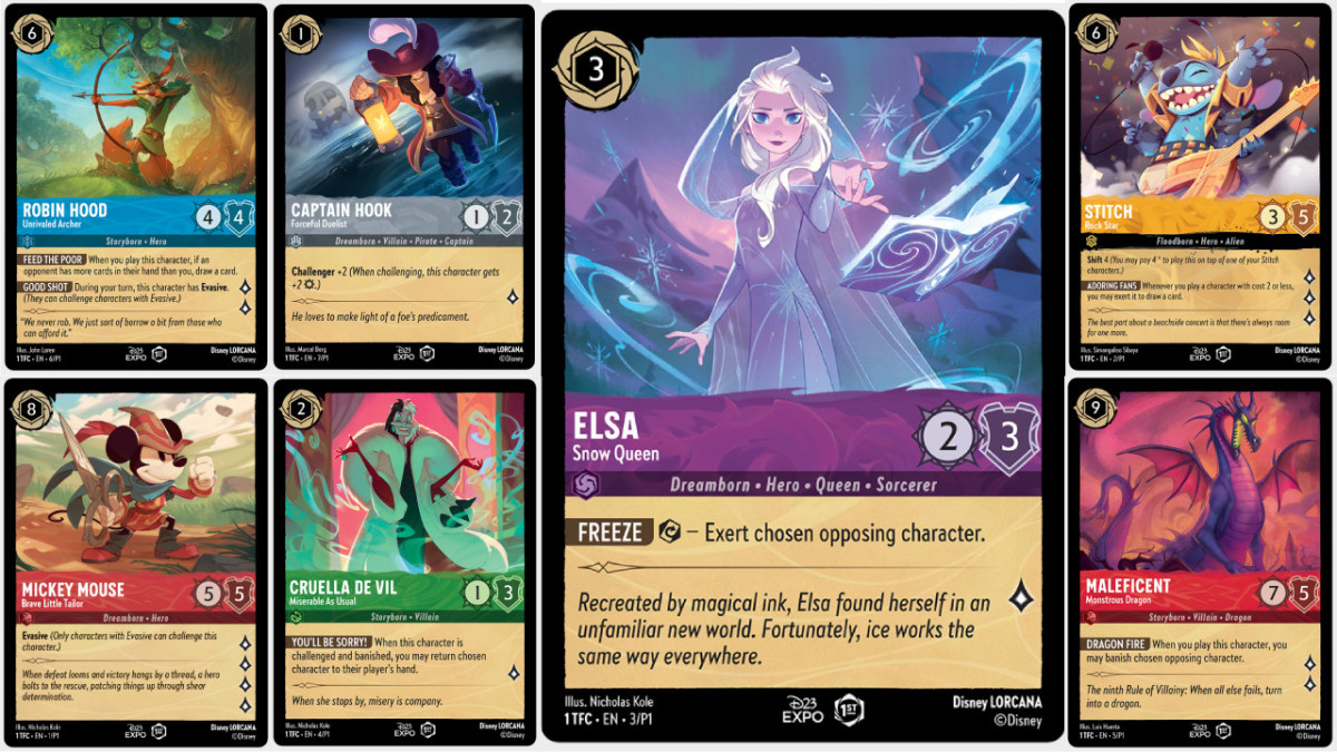 The first Disney Lorcana cards have been revealed High Res Images