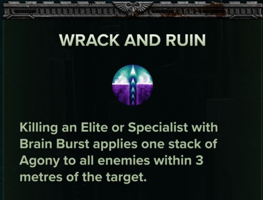Wrack and Ruin Talent Psyker