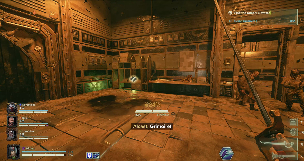 The Grimoire can spawn in the corner of the room