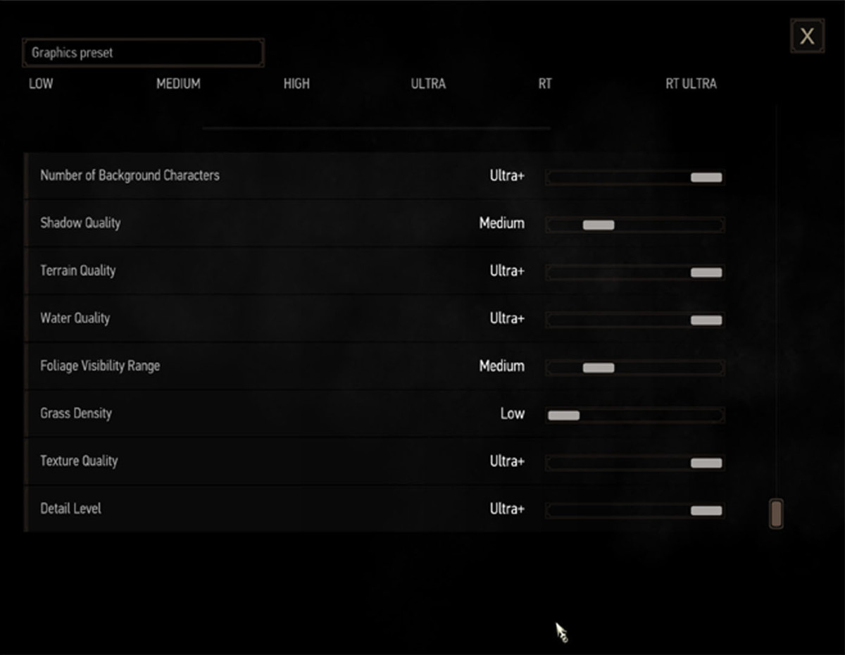 Witcher 3 Next Gen Graphical details settings