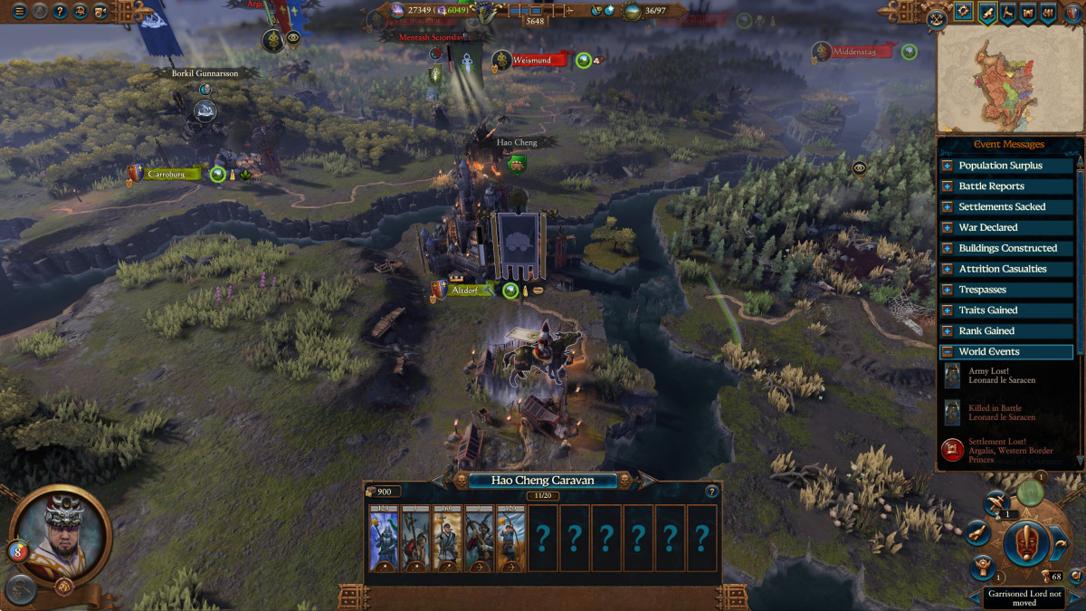 A Cathayan caravan in Total War: Warhammer III