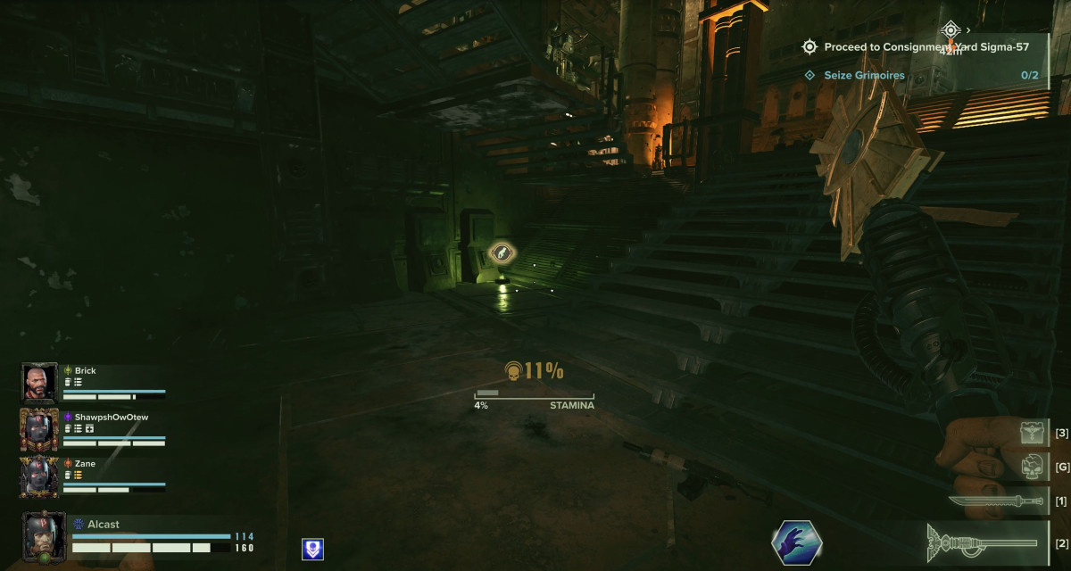 Grimoire location, below the stairs