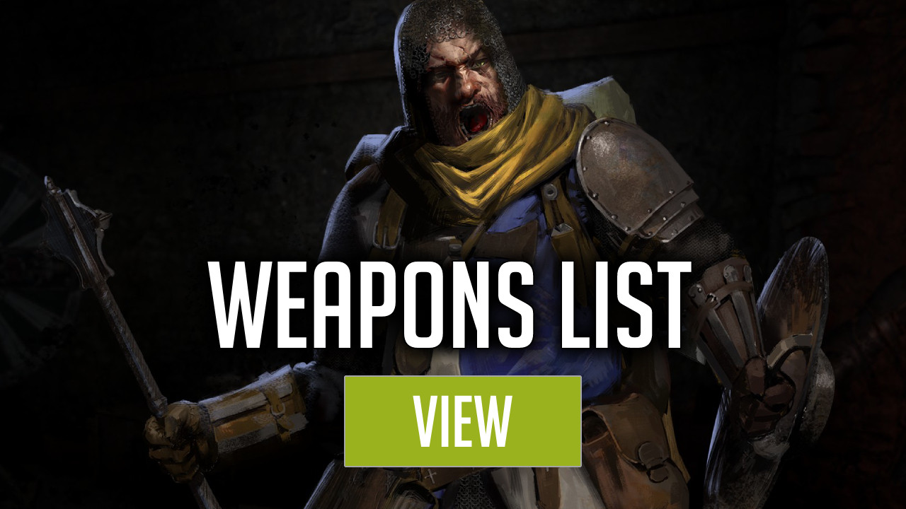 Weapon List